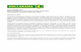 DOLLARAMA INC. MANAGEMENT’S DISCUSSION AND ANALYSIS … · DOLLARAMA INC. MANAGEMENT’S DISCUSSION AND ANALYSIS . Third Quarter Ended October 28, 2018 . December 6, 2018 . The