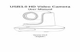 USB3.0 HD Video Camera - Telycam · Preset 10 via IR remote setting, 128 via VISCA control, preset accuracy :0.1° Control Port RS232/RS485 , USB3.0/USB2.0 Min. Lux 0.01 Lux White