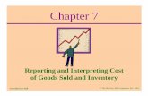Chapter 7 · Irwin/McGraw-Hill © The McGraw-Hill Companies, Inc., 2001 Chapter 7 Reporting and Interpreting Cost of Goods Sold and Inventory