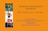 SENSORY PROCESSING DISORDERregionten.org/wp-content/uploads/2016/08/B-Jackson... · SENSORY PROCESSING DISORDER When Feeling Doesn’t “Feel Right” Dr. Brice Jackson Connections