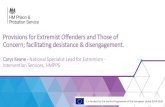 Provisions for Extremist Offenders and Those of Concern ... · of extremist offending e.g. theories of engagement/disengagement, identity theory •HII was piloted across prisons