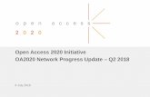 Open Access 2020 Initiative OA2020 Network Progress Update ... · Dirk Pieper, Deputy Director, Bielefeld University Library German OA2020 National Contact Point OA2020 Network Progress
