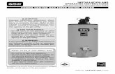 POWER VENTED GAS FIRED WATER HEATER · 2016-05-03 · Water Piping - Mixing Valve Usage 10 Mixing Valves Exhaust Venting 11 ... This water heater is design-certiﬁ ed by CSA International