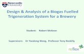 Design & Analysis of a Biogas Fuelled Trigeneration System for … · 2012-05-08 · Biogas Results EFFICIENCIES Case 1 Both Case 4 Biogas Lower Heating value (MJ/kg) 25.54 25.54