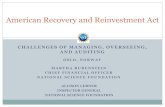 American Recovery and Reinvestment Act - NSF · screening, data screening, program officer sampling review, and expenditure review ... RATB and OIGs have received 2093 complaints