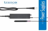 Power Supplies - Tresco Lighting · Part No. L- DCE12D-CON L- DCE50D-CON Input Voltage Range 120 V AC 100-240 VAC AC F requency 50-60Hz -60Hz Input Current 0.18A max 58A max Output