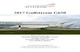 2017 Gulfstream G650 - Bombardier | Falcon | Aviatrade · 2017-06-29 · 1 2017 Gulfstream G650 AVIATRADE INCORPORATED NEW YORK, LOS ANGELES, HONG KONG, LONDON Philip Rushton President