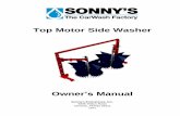 Top Motor Side Washer - Sonny’s The CarWash …go.sonnysdirect.com/rs/587-KRL-127/images/manuals...Hydraulic brush drive motors use 6GPM @ 800PSI Available electric drive motors