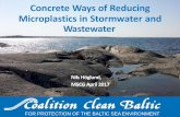 Concrete Ways of Reducing Microplastics in Stormwater and ... · Microplastics in Stormwater and Wastewater Nils Höglund, MSCG April 2017. Conclusions ... Method . Complementary