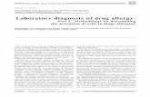 Laboratory diagnosis of drug allergy · Increase of allergy in the population, due to the increase in the amount of medication prescribed to patients, as well as the ... analgin 0.5