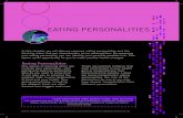 EATING PERSONALITIES - tbiprojectlift.com · eating personalities 3 Pat the Portion Packer • Your eyes are bigger than your stomach and you treat your stomach like a waste basket.