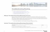 Troubleshooting Routing - Cisco · Troubleshooting Routing Thischaptercontainsthefollowingsections: • AboutTroubleshootingRoutingIssues,page1 • InitialTroubleshootingRoutingChecklist,page1