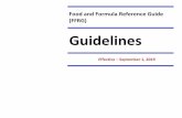 Food and Formula Reference Guide (FFRG)Issuance of Ready to Use (RTU) Formula (Refer to policies 2.07000, 2.07600, and 2.08100) Circumstances when RTU formulas can be issued: 1. There