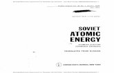 SOVIET ATOMIC ENERGY - VOL. 36, NO. 1...Title: SOVIET ATOMIC ENERGY - VOL. 36, NO. 1 : Subject: SOVIET ATOMIC ENERGY - VOL. 36, NO. 1 : Keywords: Declassified and Approved For …