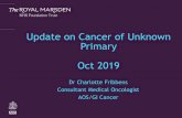 Update on Cancer of Unknown Primary Oct 2019... · 87% 1 month survival TWW 38% 1 month survival ED . The Royal Marsden Assessing a suspected cancer patient Important to include non-cancer
