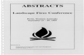 ABSTRACTS - Department of Biodiversity, Conservation and ... · ABSTRACTS Landscape Fires Conference Sponsored by: Perth, Western Australia September 27 -29, 1993 ... Malcolm Gill,