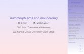Automorphisms and monodromy - u-bordeaux.frmmatigno/chuoslides.pdfAutomorphisms C. LEHR, M. MATIGNON Plan Introduction Monodromy and automorphism groups Automorphism groups Covers