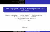 The Scapegoat Theory of Exchange Rates: The First Tests · Empirical test of scapegoat theory of exchange rates. Novel data on surveys of market participants of exchange rate scapegoats