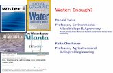 Water: Enough? - ag.purdue.edu Policy Study Group 121112/P… · Water: Enough? Ronald Turco. Professor, Environmental Microbiology & Agronomy. Director, Indiana Water Resources Research