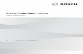 Access Professional Editionresource.boschsecurity.com/documents/Video_verification... · 2020-03-18 · Access Professional Edition 5 General | ru Bosch Security Systems B.V.Руководство
