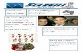 Read more inside Merry Christmas to...Check out Sealia’s quiz Merry Christmas to you all. Edited and written by George ,Eloise, Lily and Paddy, Rosie and Madi-son D-S “We are all