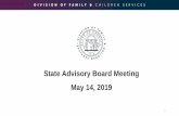 State Advisory Board Meeting May 14, 2019 · Rep. Mandi Ballinger Effective January 1, 2020 •Children’s names will no longer be placed on the registry •Names would only be added