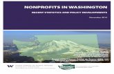 NONPROFITS IN WASHINGTON in... · University of Washington Research assistance: Daniel de Zeeuw (MPA ’14) Editorial assistance: John Compton (MPA ‘11) The association of nonprofits
