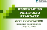 RENEWABLES PORTFOLIO STANDARD · Schedule P in the Coversheet Non-Performance or Termination Penalties and Default (CPUC may impose limits) Article 5 of both the EEI and the Coversheet