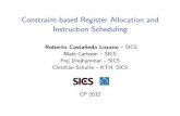 Constraint-based Register Allocation and Instruction ... · global register allocation with all essential aspects register assignment, spilling, coalescing, ... instruction scheduling
