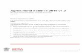 Agricultural Science 2019 v1 - Queensland Curriculum and ... · conclusions about animal production, plant production or agricultural enterprises demonstrated by fluent and concise