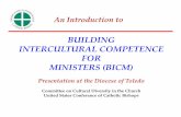 BUILDING INTERCULTURAL COMPETENCE FOR MINISTERS …...Intercultural Competence • Frame issues of diversity theologically • Seek deeper understanding of culture • Develop intercultural