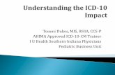 Tommi Dukes, MIS, RHIA, CCS-P AHIMA Approved ICD-10-CM … · 2020-02-02 · AHIMA Approved ICD-10-CM Trainer ... mappings” are 50% correct) Limited use of GEMs for physician practices