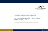 d EBA Final Guidelines on ICAAP and ILAAP information ... · The EBA published in November 2016 Final Guidelines on ICAAP and ILAAP information that supervisors should collect for