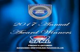 2017 Annual Award Winners - SFNLsfnl.com.au/wp-content/uploads/2017/10/2017-Awards-Night-Booklet-WEB.pdf · 2017 Annual Award Winners FRIDAY 6 OCTOBER SANDOWN GREYHOUND RACING CLUB