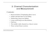 2. Channel Characterization and Measurementkom.aau.dk/project/navcom/CourseWebSites/StochasticModels/Channel... · 2. Channel Characterization and Measurement Contents (cont’d):