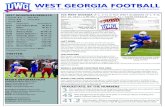 WEST GEORGIA FOOTBALL - NeuLion · that title. Against Valdosta State, Jackson had one of the best games of his career, rushing 21 times for 170 yards and three touchdowns, leading