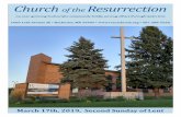 Church of the Resurrection · Church of the Resurrection An ever–growing Eucharistic community boldly serving others through God’s love 1600 11th Avenue SE • Rochester, MN 55904
