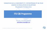 ITU C&I Programme€¦ · 8 ITU TRAINING ON CONFORMANCE & INTEROPERABILITY (C&I) FOR THE ARE MAURITANIA, Nouakchott 17 -19 December 2018 IMPLEMENTATION OF ITU C&I PROGRAMME Telecommunication