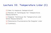 Lecture 10. Temperature Lidar (1)home.ustc.edu.cn/~522hyl/%b2%ce%bf%bc%ce%c4%cf%d7/... · M T rms M rms 0 0.5 1 1.5 2-40 -20 0 20 40 Relative Intensity (Arb. Unit) Frequency Offset