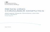 RESOLVING CONSUMER DISPUTES · Indicators for monitoring the effectiveness of ADR in future The outcomes identified in this study were translated into specific indicators which could