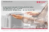 DEMONETISATION IMPACT ON INDIA REAL ESTATE€¦ · DEMONETISATION IMPACT ON INDIA REAL ESTATE RESEARCH DEMONETISATION LIFTS INDIA REIT MARKET The demonetisation of high value currency