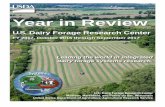 Year in Review - USDA ARS · FY 2017, October 2016 through September 2017. U.S. Dairy Forage Research Center. Madison, Marshfield, and Prairie du Sac, Wisconsin United States Department