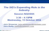 The SID's Expanding Role in the Industrydpnm.postech.ac.kr/papers/TMW/TMW2004-LongBeach... · value of the TeTOM and help provide a migration path for Telstra to adopt and socialise