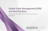 Global Trade Management (GTM) and Best Practices · Global Trade Management (GTM) and Best Practices • Perfect for a “smart” classification system - Knowledge of product attributes