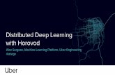 with Horovod Distributed Deep Learning - Nvidia · Library for distributed deep learning. Works with stock TensorFlow, Keras, PyTorch, and Apache MXNet. Installs on top via `pip install