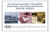 Community Health Needs Assessment 2019-2021€¦ · grains. Signature Healthcare will be working with Blessings in a Backpack again for the 2019-2020 school year to assist in expanding