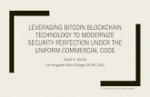 LEVERAGING BITCOIN BLOCKCHAIN TECHNOLOGY TO … - UCC Blockchain - Cleaned.pdfdistributed data-store based on the Bitcoin Blockchain algorithm – A good example of the government