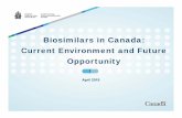 Biosimilars in Canada: Current Environment and … and Events/Speeches...2 Biologics* share of the pharmaceutical sales, OECD, 2018 26.2% 0% 5% 10% 15% 20% 25% 30% 35% ESP NZL USA