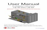 User Manual - Electro-Steam Generator Corp.€¦ · User Manual & Installation Instructions LB-40 thru LB-60 IMPORTANT – READ ALL INSTRUCTIONS BEFORE OPERATING All steam boilers
