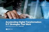 Accelerating Digital Transformation: 9 IT Strategies …...IDC Infobrief | Accelerating Digital Transformation: 9 IT trategies That ork Sponsored by HPE | Page 7Infrastructure is moving